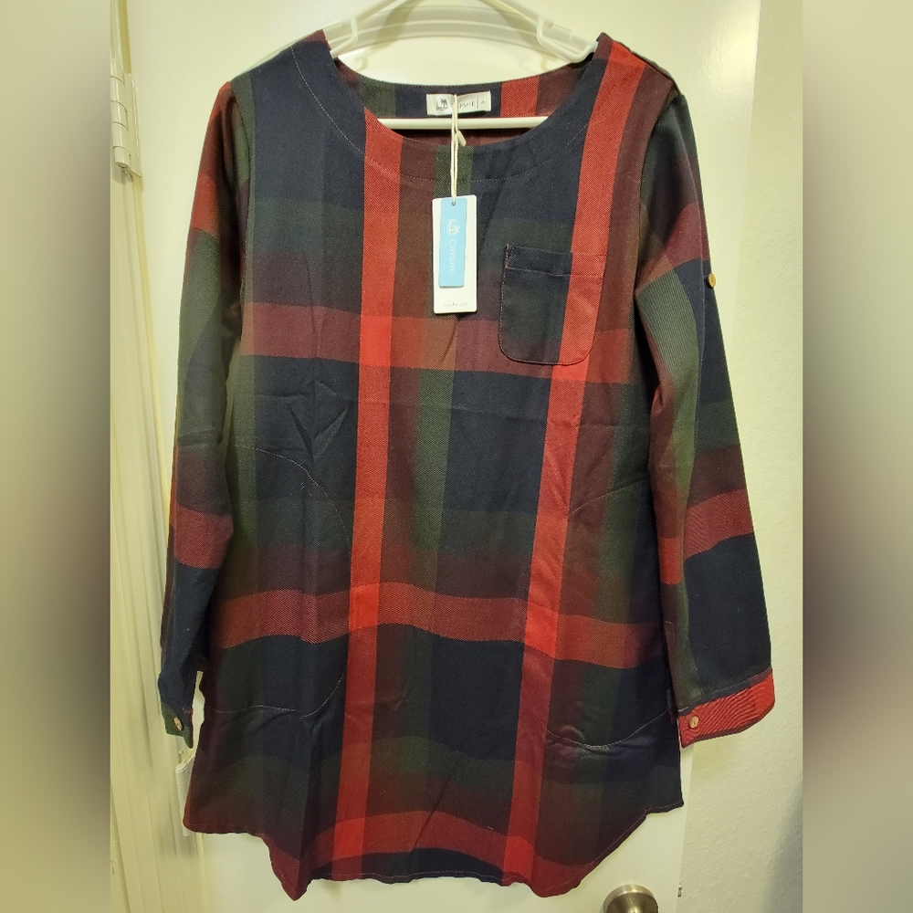 NWT Cupshe Plaid Dress